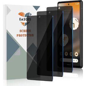 3 Pack Privacy Screen Protector for Google Pixel 6A, 9H Hardness Anti-Scratch Tempered Glass Screen Protector for Google Pixel 6A 5G 6.1", Case Friendly Easy Install Bubble Free