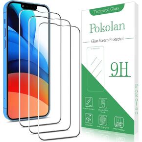 Pokolan (3 Pack Privacy Screen Protector Designed for iPhone 13/iPhone 13 Pro 6.1-inch, Anti-Spy Tempered Glass, Anti Scratch, Bubble Free