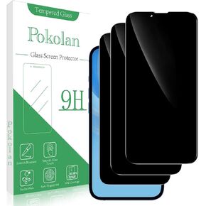 Pokolan (واقي شاشة خصوصية 3 حزمة مصمم لـ iPhone 13/iPhone 13 Pro 6.1 بوصة ، زجاج مضاد للتجسس ، مضاد للخدش ، خالية من الفقاعة in Kuwait