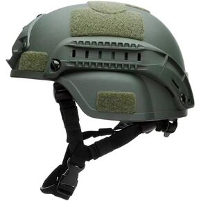 Koyheng Airsoft MICH 2000 ACH Tactical Helmet with Clear Visor NVG Mount and Side Rail