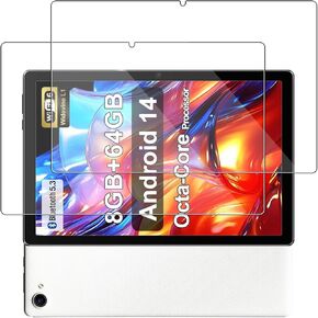 [2 Pack] Screen Protector for Whitedeer Tablet C10-WT 10 inch Android 14 Tablet Tempered Glass Film,BOVUGAC Screen Protector for Whitedeer C10-WT Tablet 2024 Anti-Scratch,Sensitive,9H Hardness