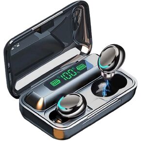 New Wireless Earbuds Bluetooth 5.0 Headset, IPX7 Waterproof, LED Battery Display auriculares,140 Hours Play time with Charging Box, 3D Stereo Audio Full Touch Screen Headset with Microphone