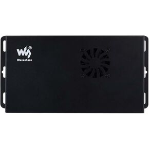 Metal Case for Raspberry Pi Compute Module 5 IO Board CM5, Mini PC Chassis with Cooling Fan, 40PIN GPIO Adapter, Dust-Proof, Wall Mount Support for Industrial & DIY Pi Projects