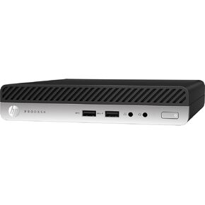 HP ProDesk 400 G3 "Professional Mini" Desktop Computer, 7th Gen i5-7500T, 4 GB Ram, 500 GB HDD, Intel HD Graphics, Black/Gray