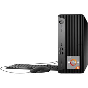HP 2025 SFF Desktop Computer, AMD Ryzen 5 8600G(6 Core, 12 Thread Up to 5 GHz), 16GB DDR5 RAM, 512GB PCIe SSD, Ultra-Quiet Design, Dual 4K Display Support, Ethernet, Keyboard & Mouse, Windows 11 Pro