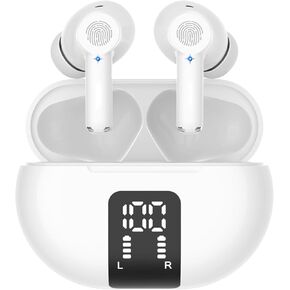 AI Translation Earbuds Two Way Real-time Translator Earbuds in 144 Languages 3-in-1 Voice Translator in Ear Earbuds with APP Instant Voice Translation for Travel Business and Learning(White)