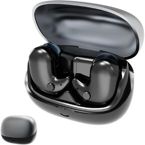 Sleep Earbuds for Side Sleepers,Sleep Headphones with Digital Display,Mini Earplugs Side Sleep Comfortable Bluetooth Earphones (Black)