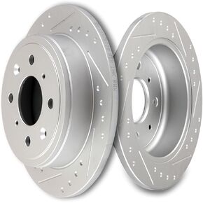 SCITOO Rear Brake Rotors,2pcs Brakes Kits Fit For Acura Integra 1990-2001,For Honda Civic 1992-1995 1999-2000,For Honda Civic del Sol 1993-1997,For Honda CRX 1990-1991,For Honda Prelude 1990-1991