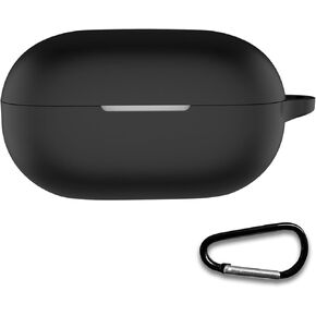Compatible with Beats Solo Buds 2024 Case Cover,Shock-Proof,Premium Silicone with Keychain-Black