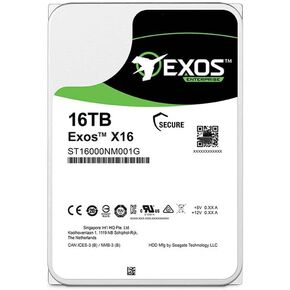 ST16000NM001G 16TB HDD Exos X16 7200 RPM 512e/4Kn SATA 6Gb/s 256MB Cache 3.5-Inch Enterprise Hard Drive