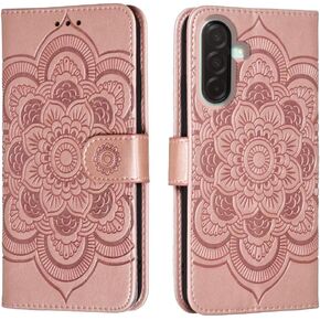 for Samsung Galaxy A36 Case Wallet with Card Holder Kickstand Magnetic Soft Leather Flip Fold Case for Samsung A36 Cover (Gray)