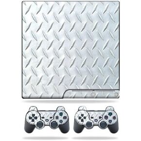 Mayyskins Skin متوافق مع Sony PlayStation 3 PS3 Slim Skins + 2 وحدة تحكم ملصق لوحة الماس