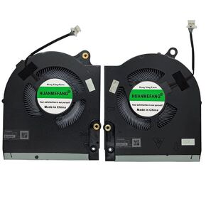 New Laptop CPU and GPU Cooling Fan Compatible for Dell Alienware M15 R5 M15 R6 M15 Ryzen R5 M15 Ryzen R6 2021 Fan P/N EG75071S1-C050-S9A EG75071S1-C060-S9A 5K210D3LEJ 5K2105G70D DC12V
