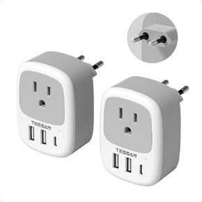 TESSAN 2 Pack UK Adapters for Travel, Ireland Plug Adapter in Saudi Arabia