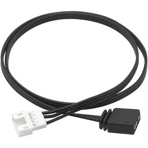 Black 4 Pin to 5V 3 Pin ARGB Conversion Cable ARGB Splitter Cable 5V 3Pin to 4 Pin ARGB Extension Cable for Computer Chassis Converter ARGB Connector Cable, Audio and Video Power Cables