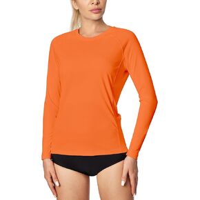 IUGA Rash Guard for Women UPF 50+ SPF & UV Protection Clothing Long Sleeve Shirts for Women with Pockets Hiking Swim Shirt