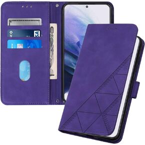 Wallet Case for TCL 50 XE 5G Case Leather with Kickstand Card Slots Phone Case Durable Magnetic Closure Shockproof Protective Cover for TCL 50 XE 5G Blue YBS