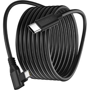 10ft USB C to USB C Cable 240W,Fast Charging Type C Cord 100W for iPad iPhone 16 15/Samsung S25 S24 Ultra S23,Right Angle USB-C Charger Cable for HP/Asus/Surface/MacBook Laptop Computer Charge Cables