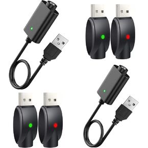 Smart USB Charger Cable with LED Indicator, 6 Pack Intelligent Overcharge Protection USB Adapter & Cord for Wireless Soldering Iron Charger