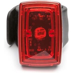 Portland Design Works | Asteroid USB Tail Light, Black/Red, 2.7 x 2.7 x 3.8