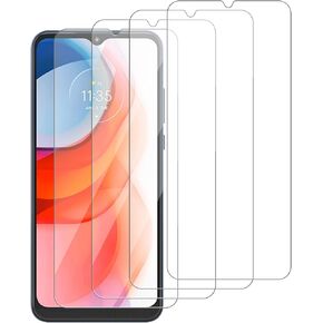 [4 Pack Glass Screen Protector Compatible for Motorola Moto G Play (2021) / XT2093 [9H Hardness]-HD Screen Tempered Glass, Scratch Resistant,Easy Install [Case Friendly]