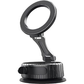 for MagSafe Car Phone Holder, Suitable for Dashboard/Windshield/Metal/Glass, Suitable for Bathroom, Gym, Study Room (Black)