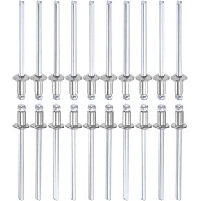4mm x 13mm (DxL) Blind Rivets - 100Pack - Good for Machinery Joining - 304 Stainless Steel Dome Open End Rivet