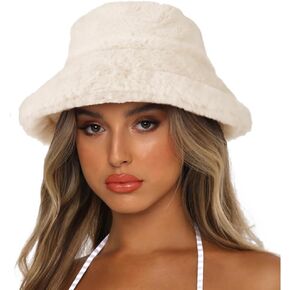 دلو الشتاء قبعة رقيقة فو الفراء غطاء الصياد للنساء الرجال الصلبة نمط in Kuwait