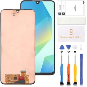 Incell for Samsung Galaxy A16 4G SM-A165F SM-A165M Screen Replacement,for Samsung Galaxy A16 5G SM-A166B SM-A166P SM-A166E LCD Display Touch Screen Digitizer Assembly Repair Kit with Tools -Black