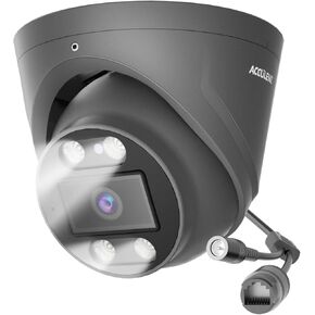 D5E 5MP IP PoE Camera,3K IP Security Cameras Outdoor/Indoor with Two-Way Audio,Dome Surveillance Camera for Home with Spotlight,Color Night Vision,Human/Vehicle Detection,IP66