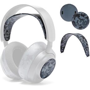 WC Arctis Nova Accessory Bundle Pack - Silicone Headband and Side Speaker Plate Upgrade for Arctis Nova Headsets by Wicked Cushions | Black Camo