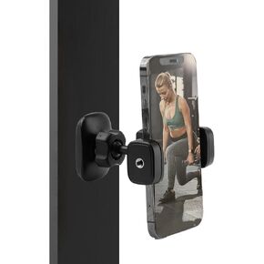 360 Adjustable Gym Magnetic Phone Holder for Magsafe, Durable Magnetic Mount for 4-6" Smartphones, Scratch-Proof Alloy Base, Compact Portable for Phone 15/14/13/12 and Android Devices