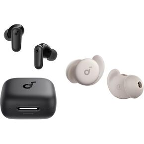 Soundcore Sleep A20 by Anker Bluetooth Earbuds with P30i Noise Cancelling Earbuds, Small Design for Side Sleepers, 80H Playtime, Stream Content via Bluetooth 5.3, Sleep Monitor, Personal Alarm