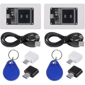 2Sets PN532 V2.0 NFC RFID الوحدة اللاسلكية V3 KITS KITS MODE CRIPTER MODE IC S50 CARD PCB ATTENNA I2C IIC SPI HSU TYPE C INterface CONT ARDUINO RASPBERRY PI