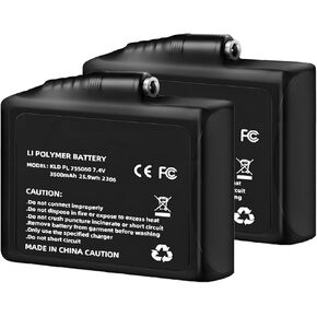 2pcs 3000mah 7.4v بطارية ، بطاريات للقفازات الساخنة ، استبدال بطارية البوليمر الليثيوم القابل لإعادة الشحن ، الجوارب ، القبعات ، القفاز