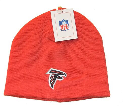 Atlanta Falcons Child/Kid's Black Cuffless Beanie Hat - NFL Youth Knit Skull Cap in Saudi Arabia