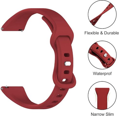 3 حزمة نطاقات سليكون رفيعة سيليكون متوافقة مع Garmin Vivoactive 4S/Venu 2S/Venu 3S/Vivomove 3S/Forerunner 255s/265s ، حزام بديل ناعم رفيع 18 ملم للنساء للنساء الرجال in Kuwait