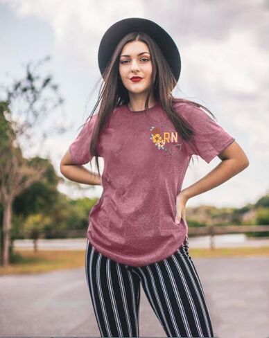 Nurse Shirt Women RN Tshirt: Registered Nurse Shirt Nurse Life T-Shirt Nurse Week Blouse Nursing School Gift Tee Tops in Kuwait