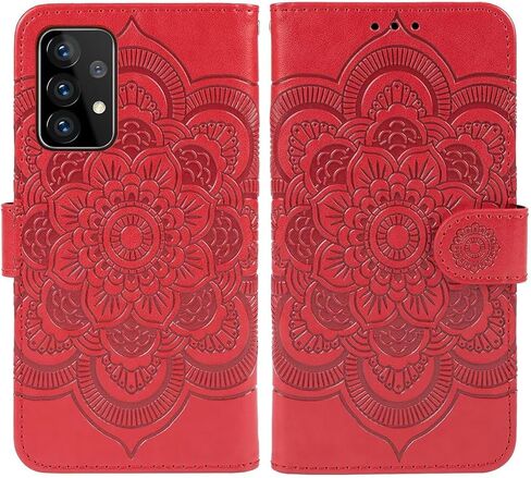 حالة GALAXY A32 5G CASE ، GALAXY M32 5G SM-A326 CASE مع واقي شاشة زجاجية مقسمة ، حافز بطاقة بطاقة الائتمان من جلود Samsung Galaxy A32 5G Rose Gold in Kuwait