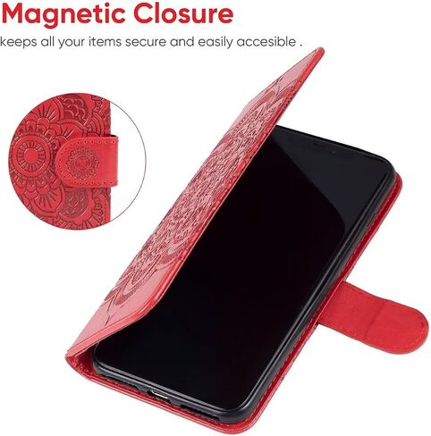 حالة GALAXY A32 5G CASE ، GALAXY M32 5G SM-A326 CASE مع واقي شاشة زجاجية مقسمة ، حافز بطاقة بطاقة الائتمان من جلود Samsung Galaxy A32 5G Rose Gold in Kuwait