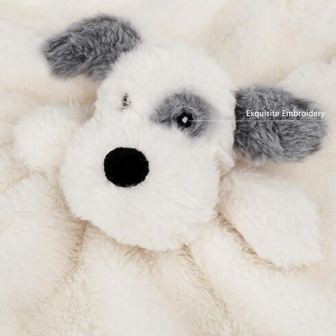 Bear Security Blanket Soft Baby Lovey Fluffy Blanket Unisex Lovie Snuggle Toy Baby Bear Stuffed Gift for Newborn, Boys and Girls, 13.5 Inch in Kuwait