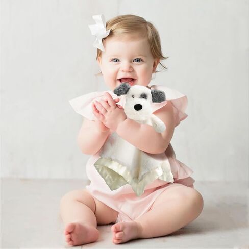 Bear Security Blanket Soft Baby Lovey Fluffy Blanket Unisex Lovie Snuggle Toy Baby Bear Stuffed Gift for Newborn, Boys and Girls, 13.5 Inch in Kuwait