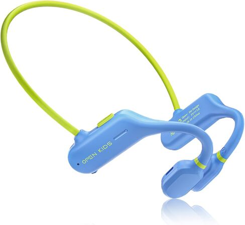 Kids Open Ear Headphones: Bluetooth 5.3 Air Conduction Open Ear Headphones Air Conduction Earbuds with Mic for Boys Girls School/Study/Listen to Music/Watch iPad(Pink) in Saudi Arabia