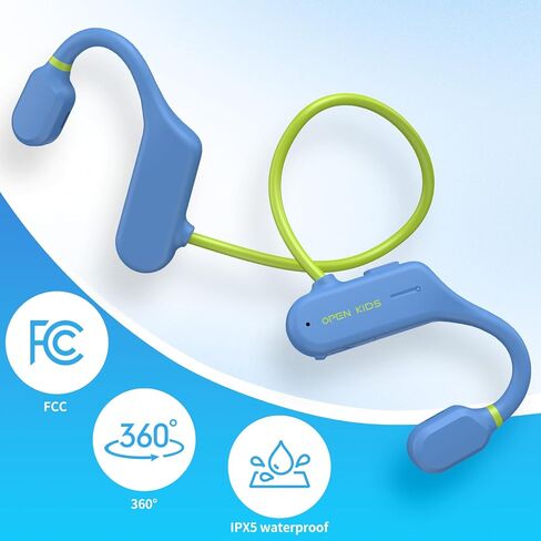 Kids Open Ear Headphones: Bluetooth 5.3 Air Conduction Open Ear Headphones Air Conduction Earbuds with Mic for Boys Girls School/Study/Listen to Music/Watch iPad(Pink) in Saudi Arabia