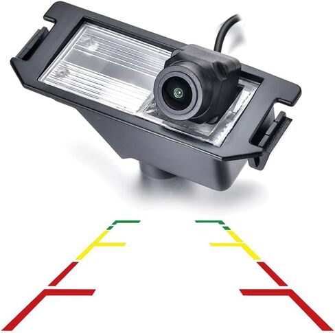 VLICEVRN FISHEYE مركبة بانورامية السيارة الخلفية عرض الكاميرا على نطاق واسع زاوية رؤية الكاميرا لوقوف السيارات ل Hyundai Elantra Touring /Hyundai I30 /Hyundai Coupe S3 /Tiburon Hyundai Genesis (Black) in Saudi Arabia