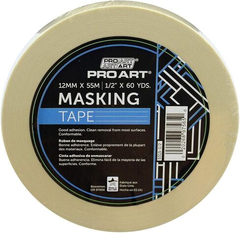 Pro Art Masking Tape, 1/2-inch x 60-yard Roll, Natural in Kuwait