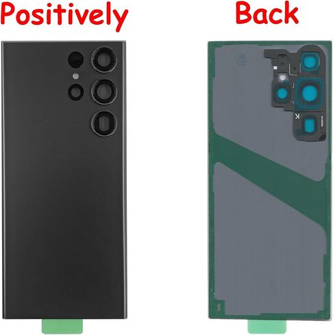Galaxy S23 Ultra Back Glass Replacement for Samsung Galaxy S23 Ultra Back Cover Glass with Pre-Installed Tape and Camera Lens +Tools (Black) in Kuwait
