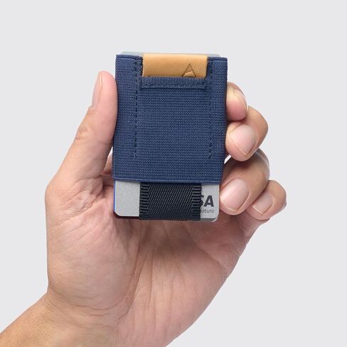 NOMATIC Minimalistic Wallet for Men and Women - Slim Wallet Fits In Front Pocket - Holds 4-15 Cards - Hidden Cash Holder and Key Holder Pocket (Black) in Kuwait