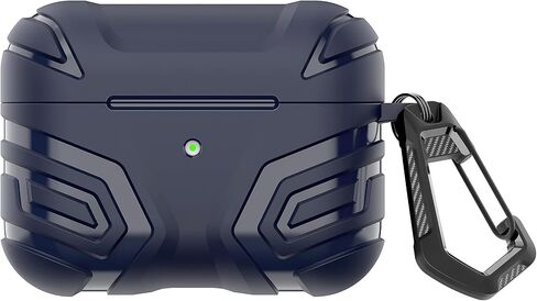 بالنسبة لغطاء حالة توليد AirPods Pro ، فإن Cool Men Men Forme Corner Arebud Case Sister Silicone TPU واقي مع سلسلة المفاتيح المتوافقة مع Airpod Pro Thin Wireless Charging Case -Black in Kuwait