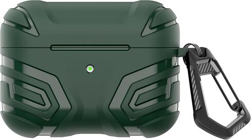 بالنسبة لغطاء حالة توليد AirPods Pro ، فإن Cool Men Men Forme Corner Arebud Case Sister Silicone TPU واقي مع سلسلة المفاتيح المتوافقة مع Airpod Pro Thin Wireless Charging Case -Black in Kuwait